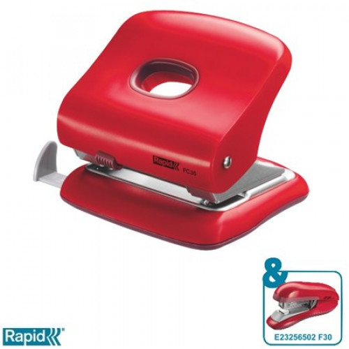 Rapid Lyukasztó 30lap FC30 meggyvörös