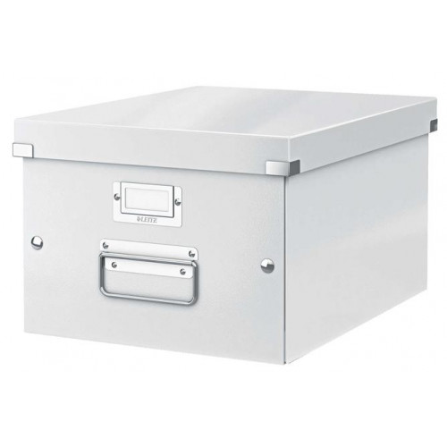Leitz Irattároló doboz A4 lakkfényű Click&Store fehér