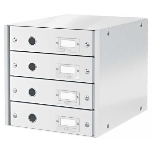 Leitz Irattároló laminált karton 4 fiókos Click&Store fehér