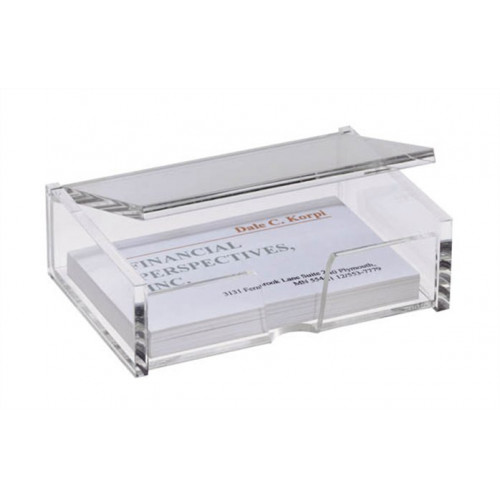 Sigel Névjegytartó doboz műanyag 80db víztiszta