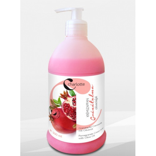 Charlotte Folyékony szappan 0,5L pumpás Gránátalma/Olivaolaj