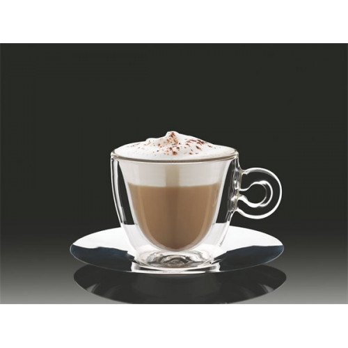 Thermo Cappucinos csésze 16,5cl rozsdamentes aljjal duplafalú 2db