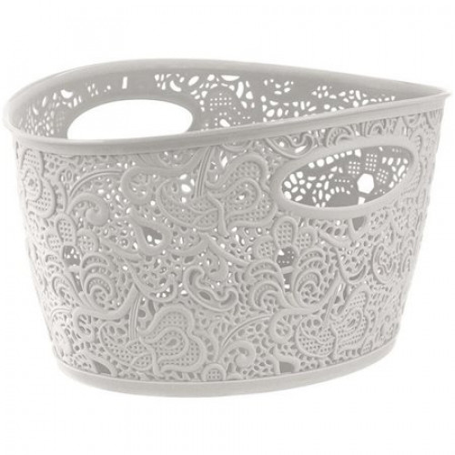 Curver Csipke hatású kosár Victoria fehér