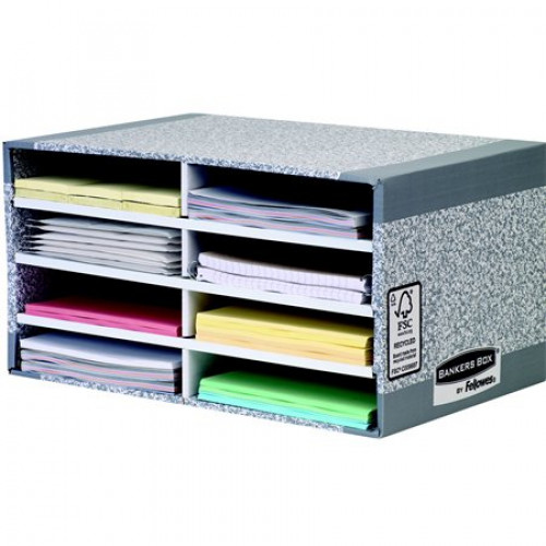 Fellowes Irattároló asztali karton szürke