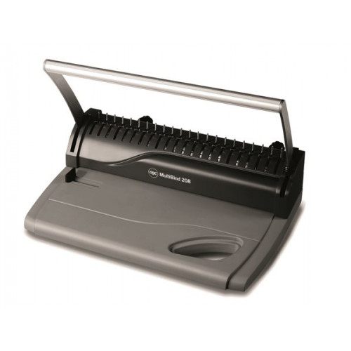 Gbc Spirálozógép fém és műanyag spirálkötéshez manuális 125lap MultiBind 208