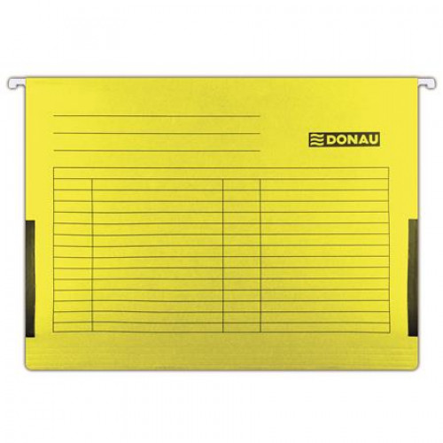 Donau Függőmappa oldalvédelemmel karton A4 sárga