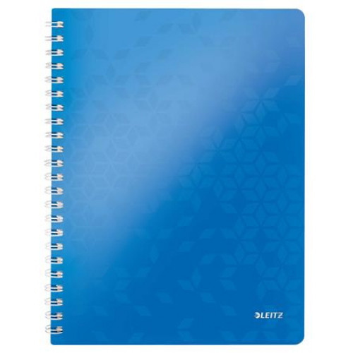 Leitz Spirálfüzet A4 kockás 80lap Wow kék