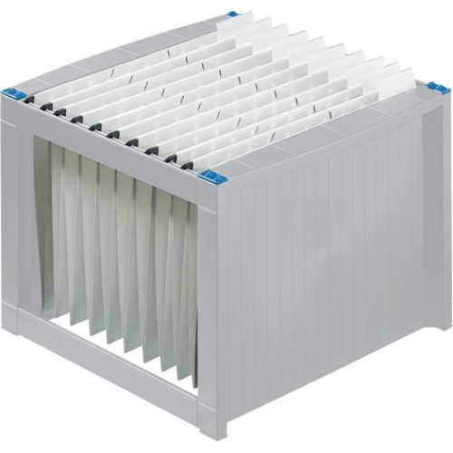 Helit Függőmappa tároló műanyag világosszürke-kék