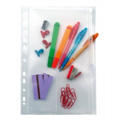 Viquel Genotherm lefűzhető cipzáras 200 mikron A4 víztiszta 2 részes