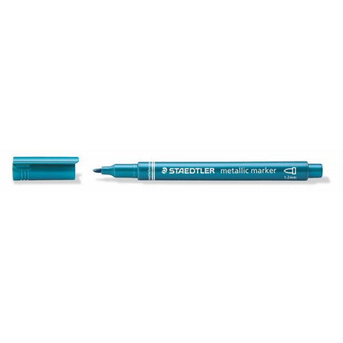Staedtler Dekormarker 1-2mm kúpos metálkék