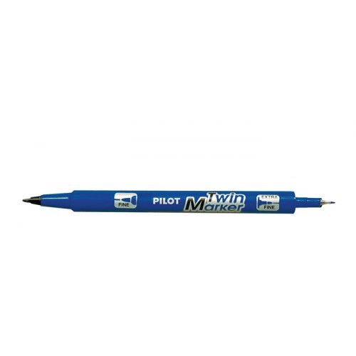 Pilot Alkoholos marker 0,8/2mm kétvégű Twin kék