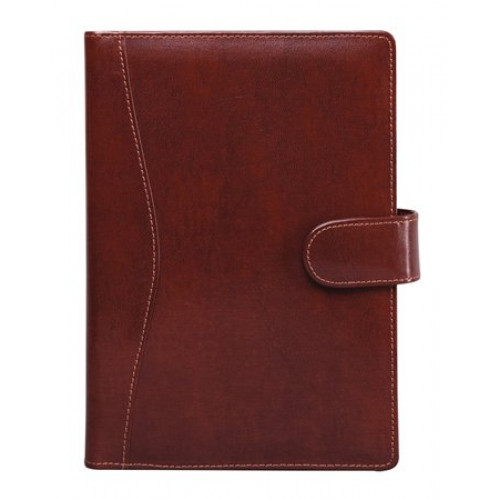 Saturnus Kalendárium gyűrűs betétlapokkal M újrahasznosított bőr 418 barna