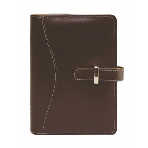 Saturnus Kalendárium gyűrűs betétlapokkal S műbőr 437 barna