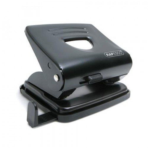 Rapesco Lyukasztó kétlyukú 25lap fém 825 fekete