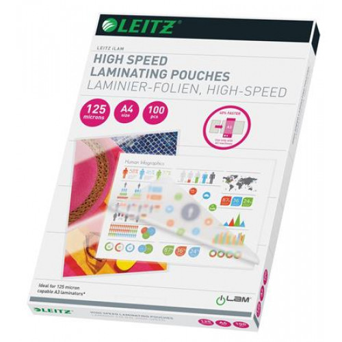 Leitz Meleglamináló fólia 125 mikron A4 fényes iLam