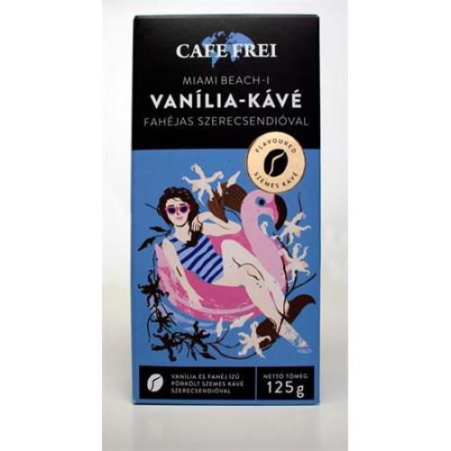 Cafe Frei Kávé pörkölt szemes 125g Miami vanília fahéjjal és szerecsendióval