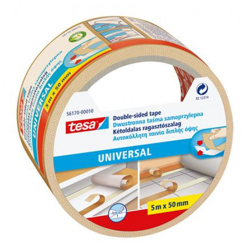 Tesa Ragasztószalag kétoldalas 50mmx5m PP 56170