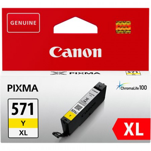 Canon CLI-571YXL Tintapatron Pixma MG5750 6850,7750 nyomtatókhoz sárga 11ml