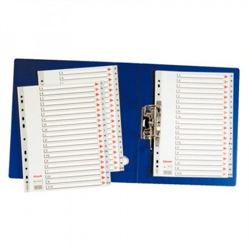 Esselte Regiszter műanyag A4 A-Z szürke