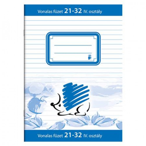 Ico Füzet tűzött A5 vonalas 32lap 4-8. osztály 21-32
