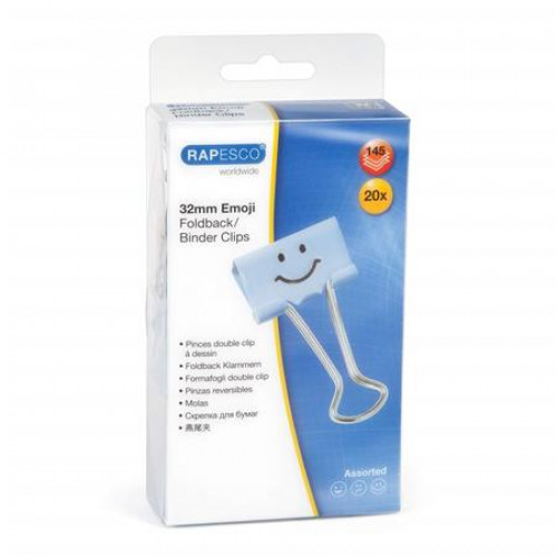 Rapesco Bindercsipesz 32mm Fun kék