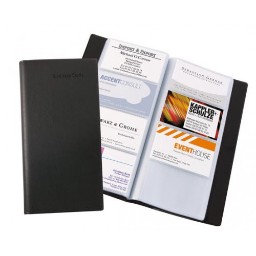 Sigel Névjegytartó műbőr 192 db-os fekete