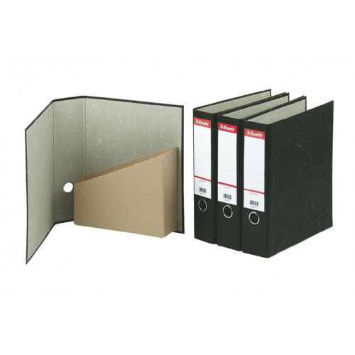 Esselte Iratrendező és iratpapucs egyben 75mm A4 karton márványos fekete