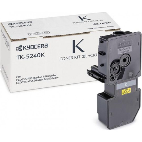Kyocera TK5240 Lézertoner M5526CDN 5526CDW P5026CDN 5026CDW fekete 4k