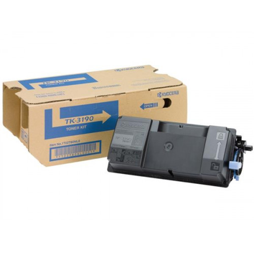 Kyocera TK3190 Lézertoner P3055dn P3060dn nyomtatókhoz fekete 25k