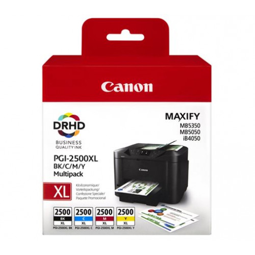 Canon PGI-2500XLKIT Tintapatron multipack Maxify MB5350 b+c+m+y 70,9ml+3*19,3ml