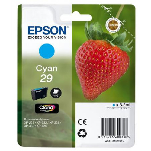Epson C13T29824010 Tintapatron XP235/332 nyomtatókhoz kék 3,2ml
