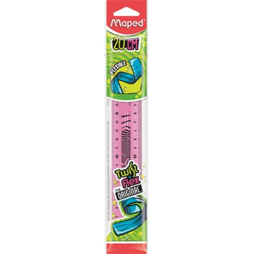 Maped Vonalzó műanyag törhetetlen 20cm Twistn Flex