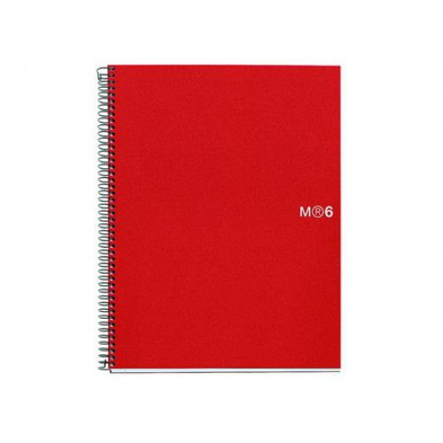 Miquelrius Spirálfüzet A5 vonalas 150 lap Note book 6 piros