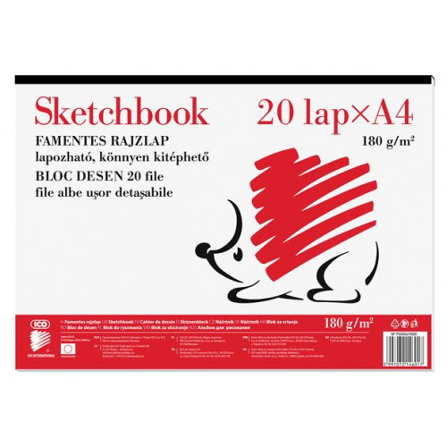 Ico Skiccfüzet A4 190g Süni