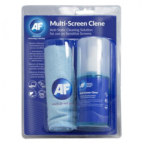 AF Tisztítófolyadék képernyőhöz mikroszálas nagy kendővel pumpás 200 ml