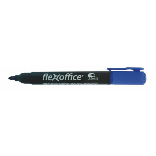 Flexoffice Alkoholos marker 1,5mm kúpos PM03 kék