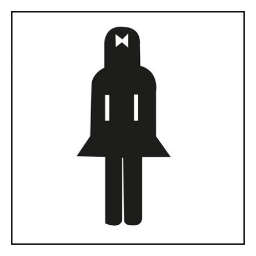 Apli Információs matrica női mosdó