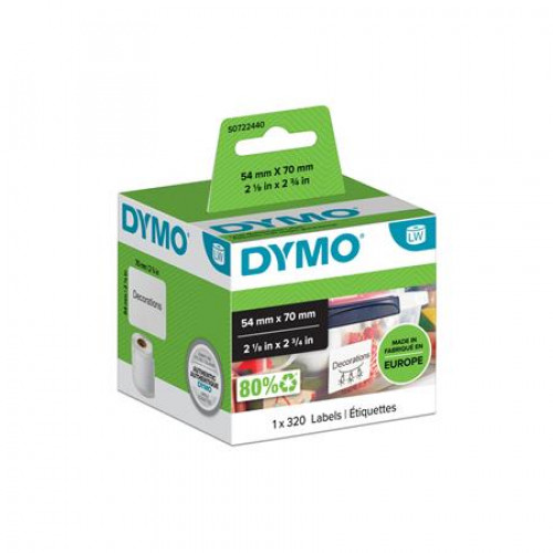 Dymo Etikett LW nyomtatóhoz 70x54mm 320 db etikett