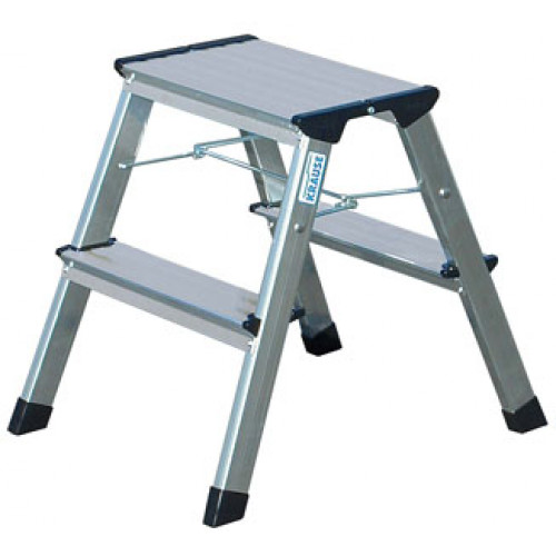 Krause Fellépő gurítható 2x2 lépcsőfok alumínium Monto Rolly 130037