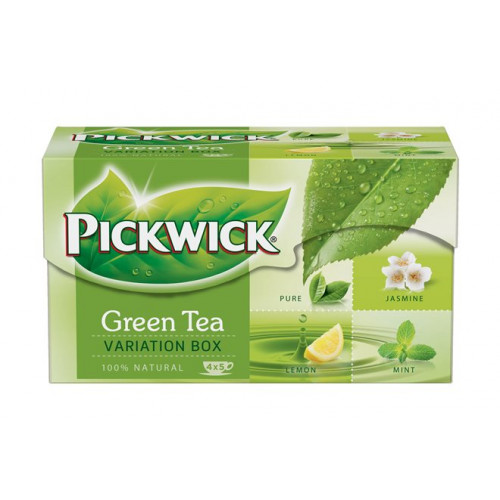 Pickwick Zöld tea 20x2g Variációk citrom jázmin,borsmenta,pure