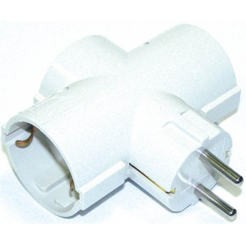 Átalakító 3 csatlakozóaljzat földelt