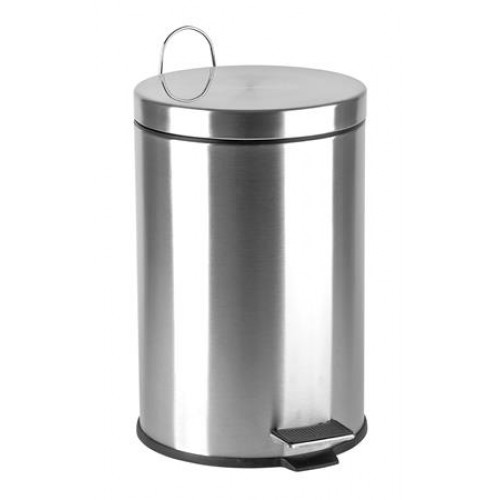 Pedálos szemetes fém 12l króm