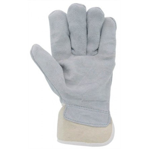 Védőkesztyű marha hasítékbőr XL/10-es méret szürke/beige