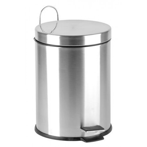 Pedálos szemetes fém 5l króm