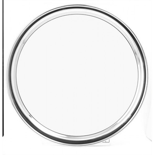 Tálca kerek krómozott acél 29cm