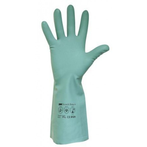 Védőkesztyű akrilonitril M/8-as méret zöld