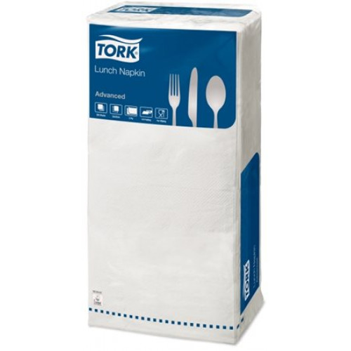 Tork Szalvéta 1/4 hajtogatott 2 rétegű 33x33cm Advanced Lunch fehér (477149)
