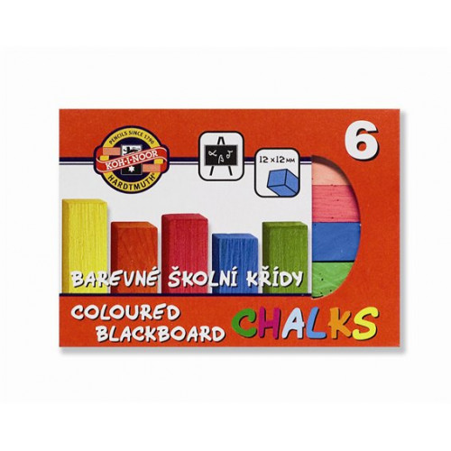 Koh-I-Noor Járdakréta 6 darabos vegyes szín 6 különböző szín