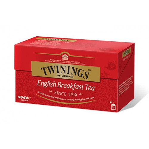 Twinings Fekete tea 25x2g English Breakfast