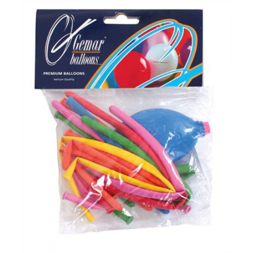 Modellező léggömb pumpával vegyes szín